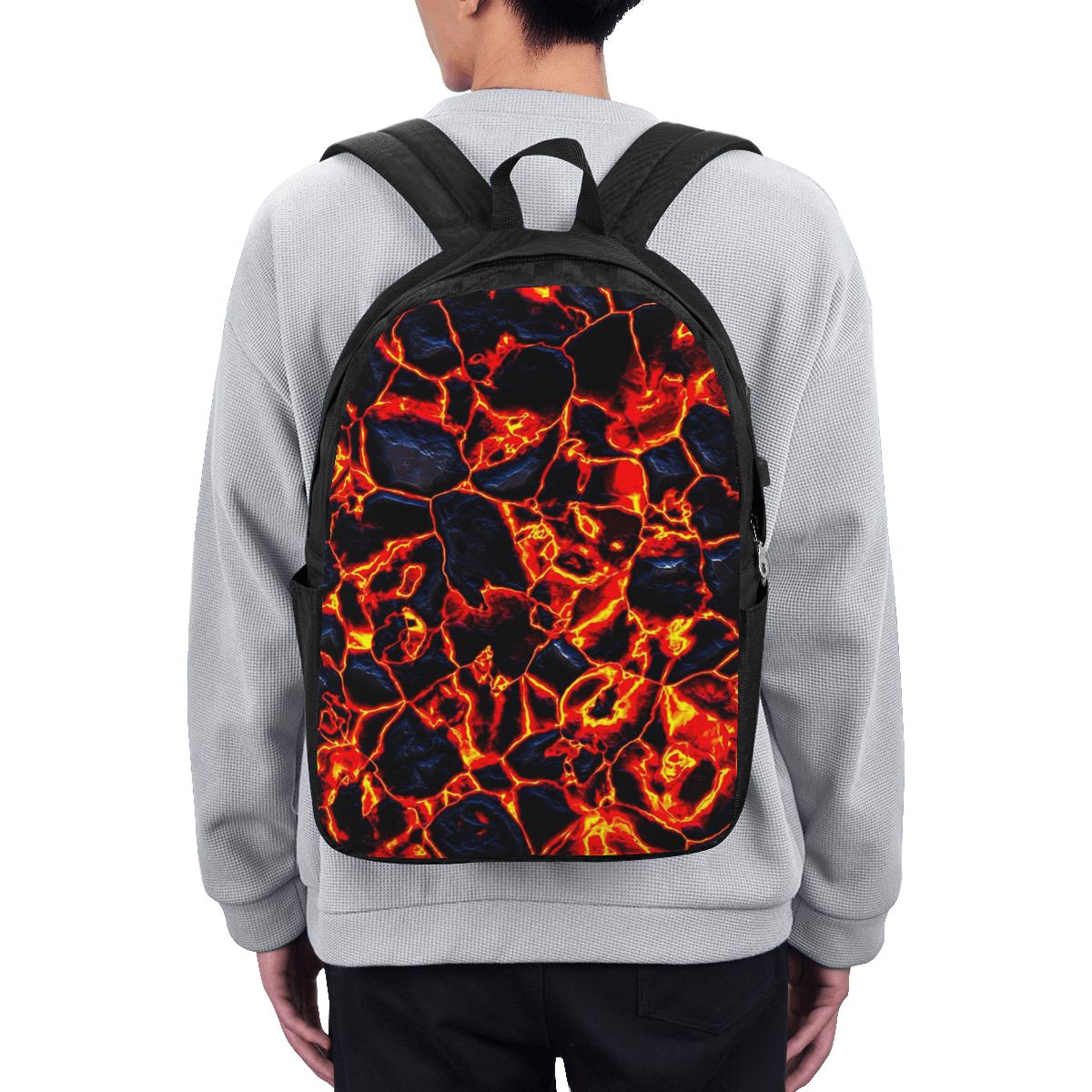 Women'S Bags Travel - Tas Ransel Magma Volcano Lava Fire,