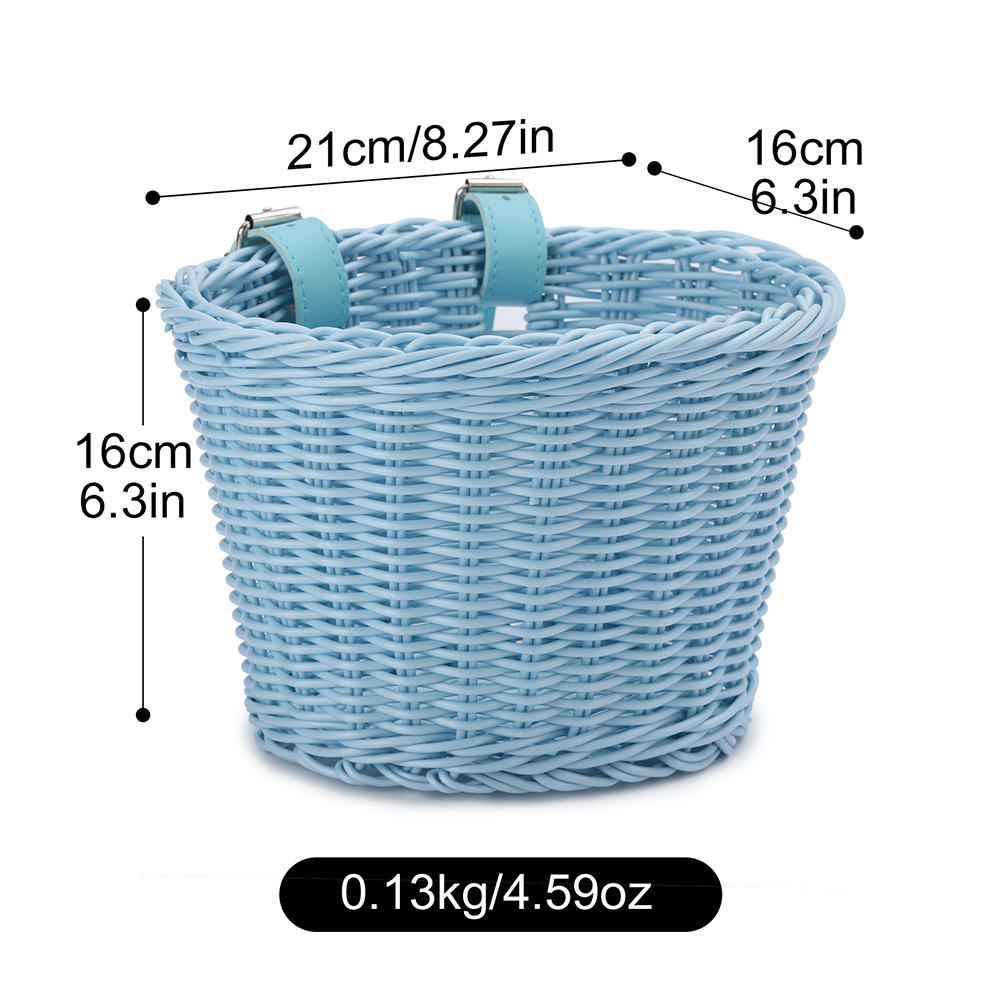 Basket Bag Wicker - Keranjang Depan Sepeda Anyaman Tangan, Keranjang
