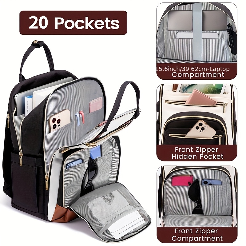 Women'S Bags Travel - Tas Ransel Laptop Wanita Dua Warna,