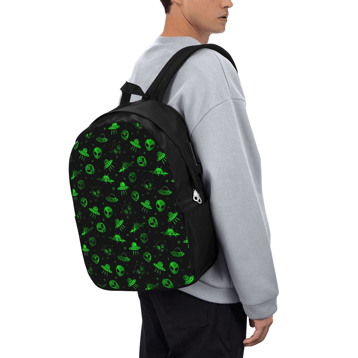 Women'S Bags Travel - Tas Ransel Pola Alien dan UFO