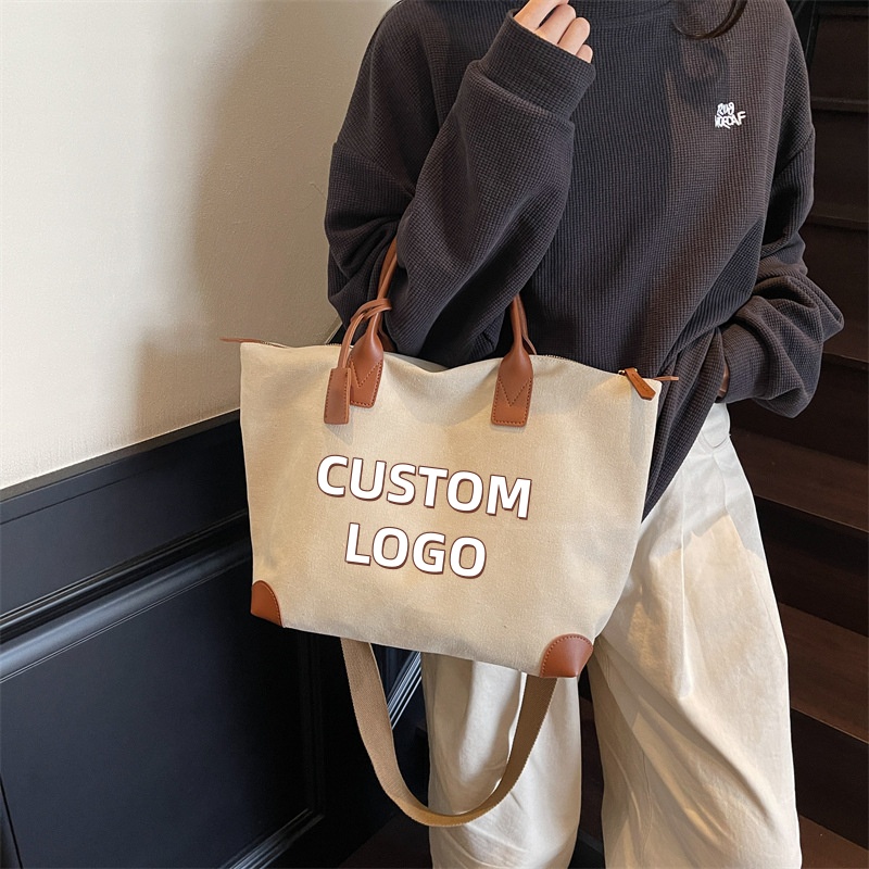 Women Bags Logo - Tas Kanvas Logo Kustom, Tas Bahu