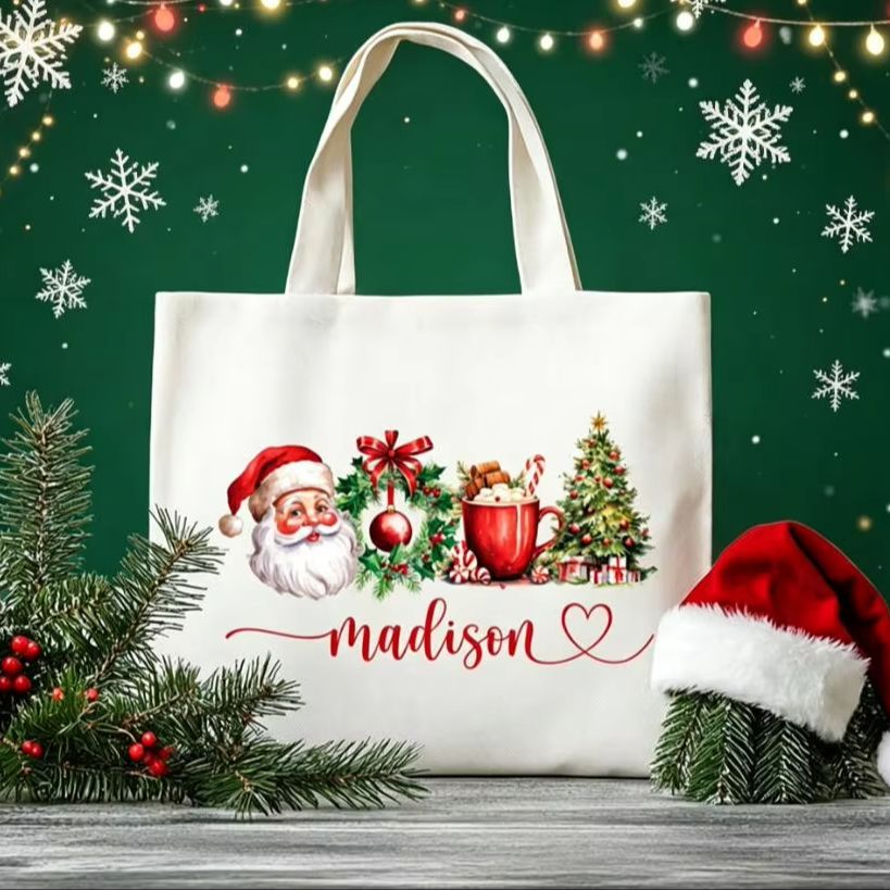Women Bags Company - Tas Kanvas Besar Desain Nama Natal