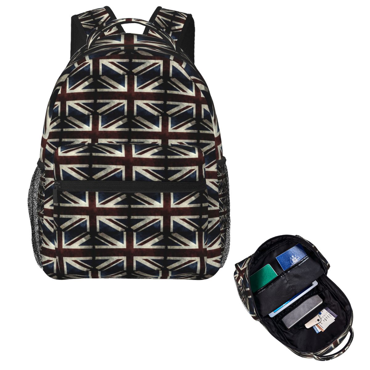 Women Bags Uk - Tas Ransel Sekolah Motif Bendera Union