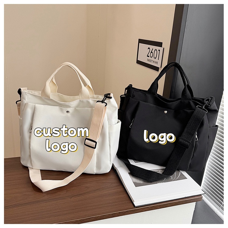 Women Bags Logo - Tas Tote Logo Kustom 2-in-1 Tas