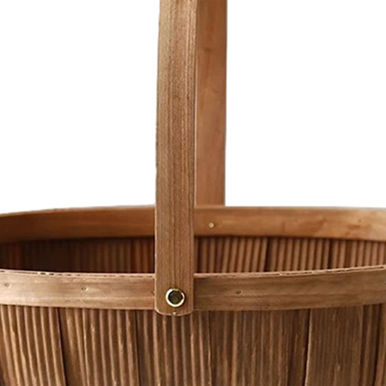 Keranjang Piknik Serpihan Kayu - Basket Bag Wicker ulasan dan harga