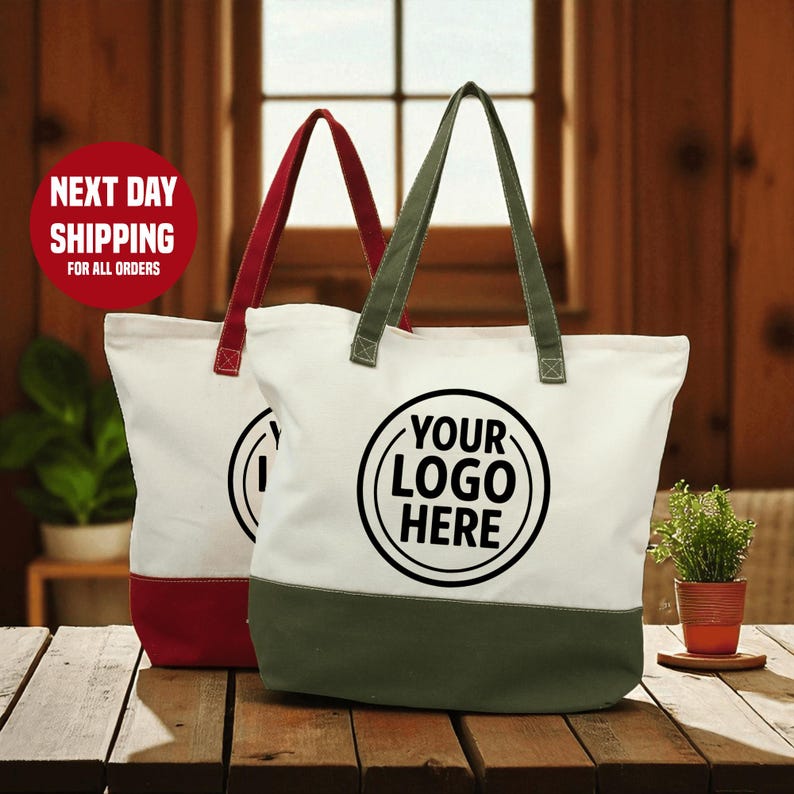 Tas Tote Logo Kustom Tas Kanva - Women Bags Company ulasan dan harga