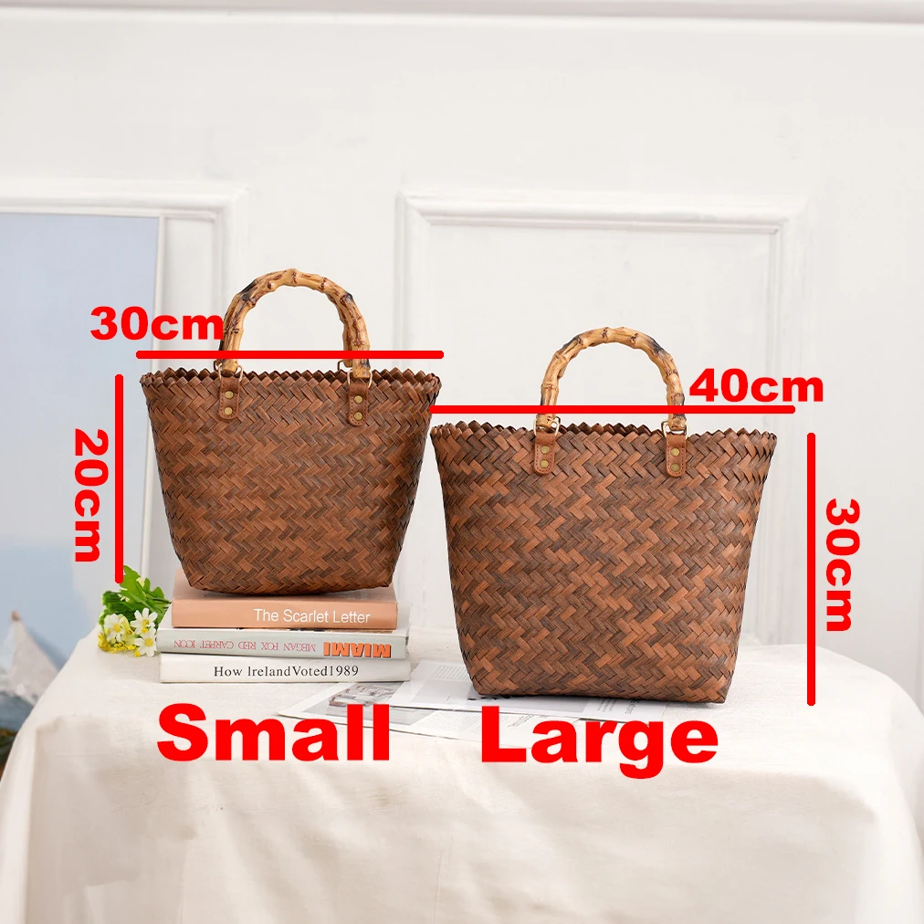 Tas Tangan Wanita Rotan Pegang - Basket Bag Wicker ulasan dan harga