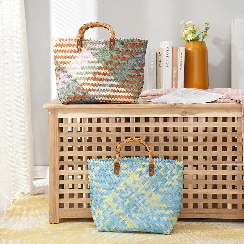 Tas Tangan Wanita Rotan Pegang - Basket Bag Wicker ulasan dan harga