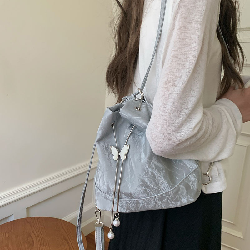 Ransel Serut Kupu-kupu Hijau M - Women Bags Green ulasan dan harga