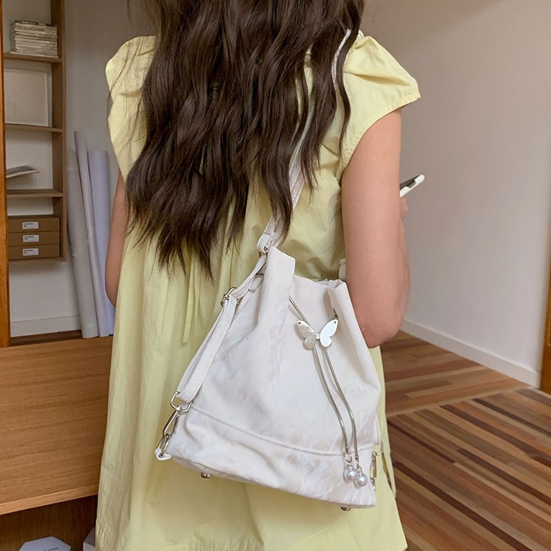 Ransel Serut Kupu-kupu Hijau M - Women Bags Green ulasan dan harga