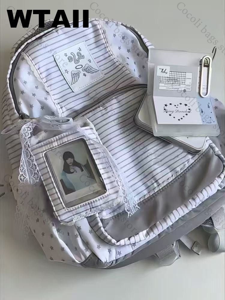 Tas Ransel Wanita Motif Garis  - Women Bags Deals ulasan dan harga