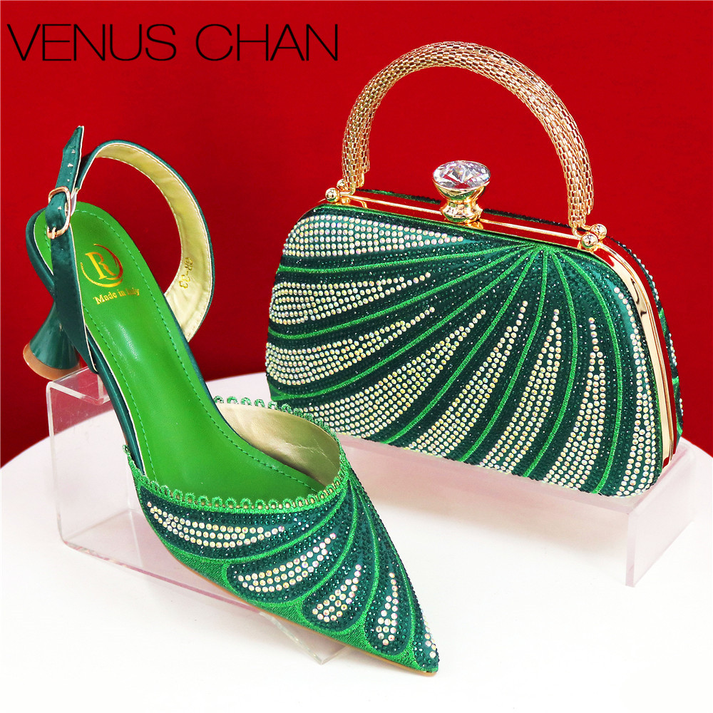 Sepatu Pumps Hijau Bertabur Rh - Women Bags Green ulasan dan harga