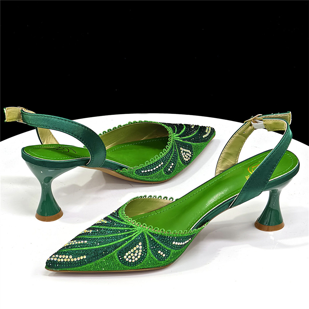 Sepatu Pumps Hijau Bertabur Rh - Women Bags Green ulasan dan harga