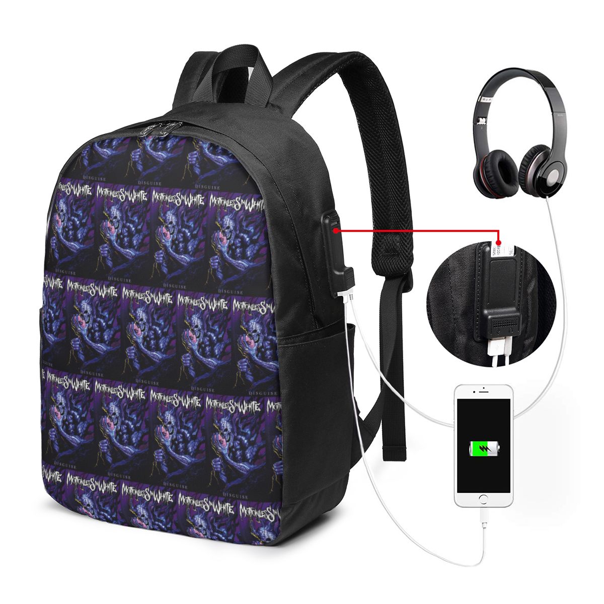Tas Ransel Putih Motionless In - Women'S Bags Travel ulasan dan harga