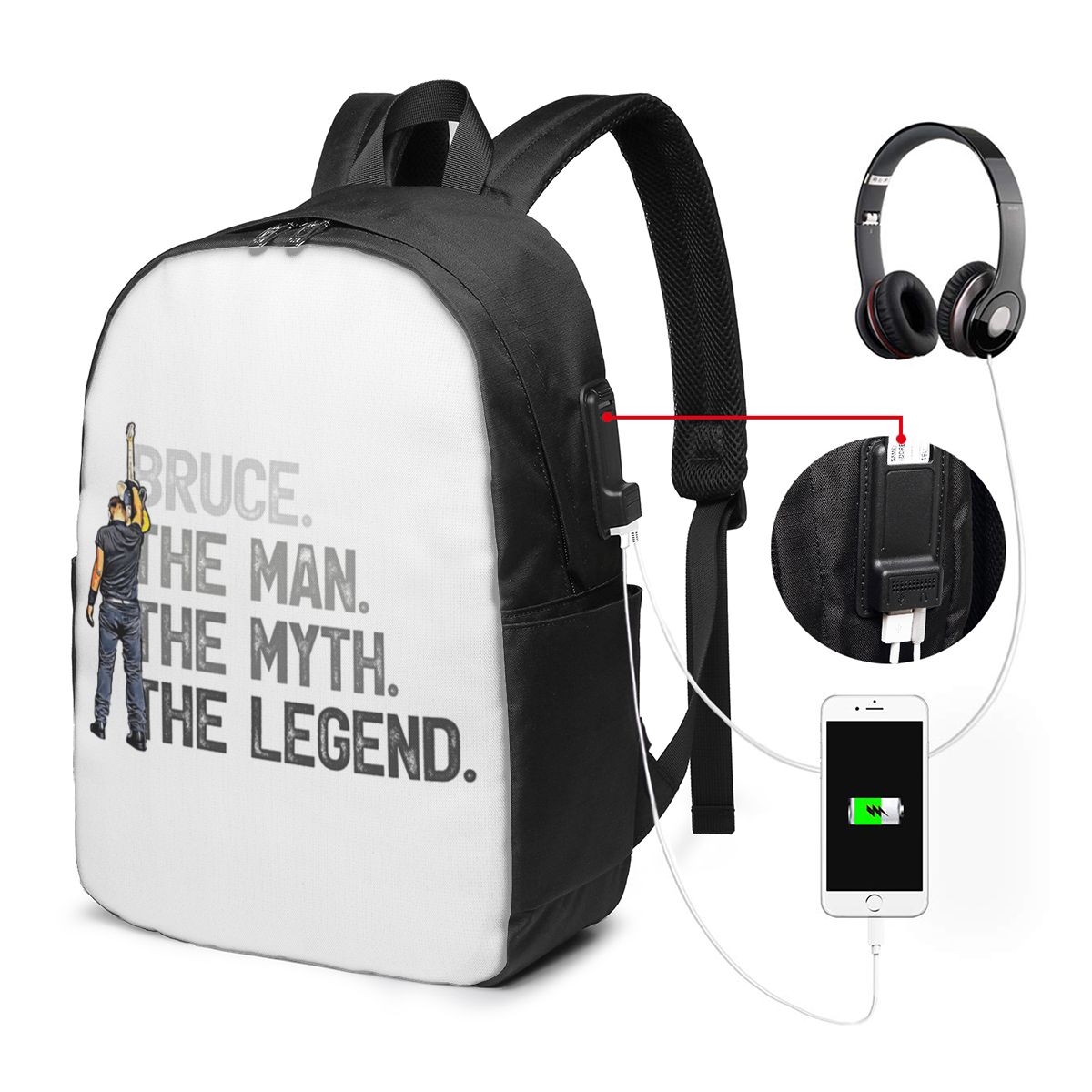 Bruce Springsteen Backpack Tra - Women'S Bags Travel ulasan dan harga