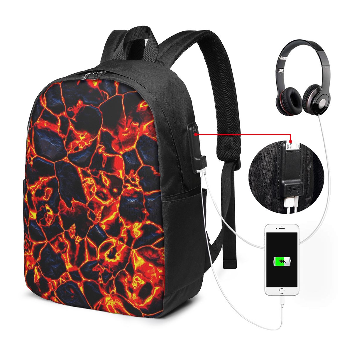 Tas Ransel Magma Volcano Lava  - Women'S Bags Travel ulasan dan harga