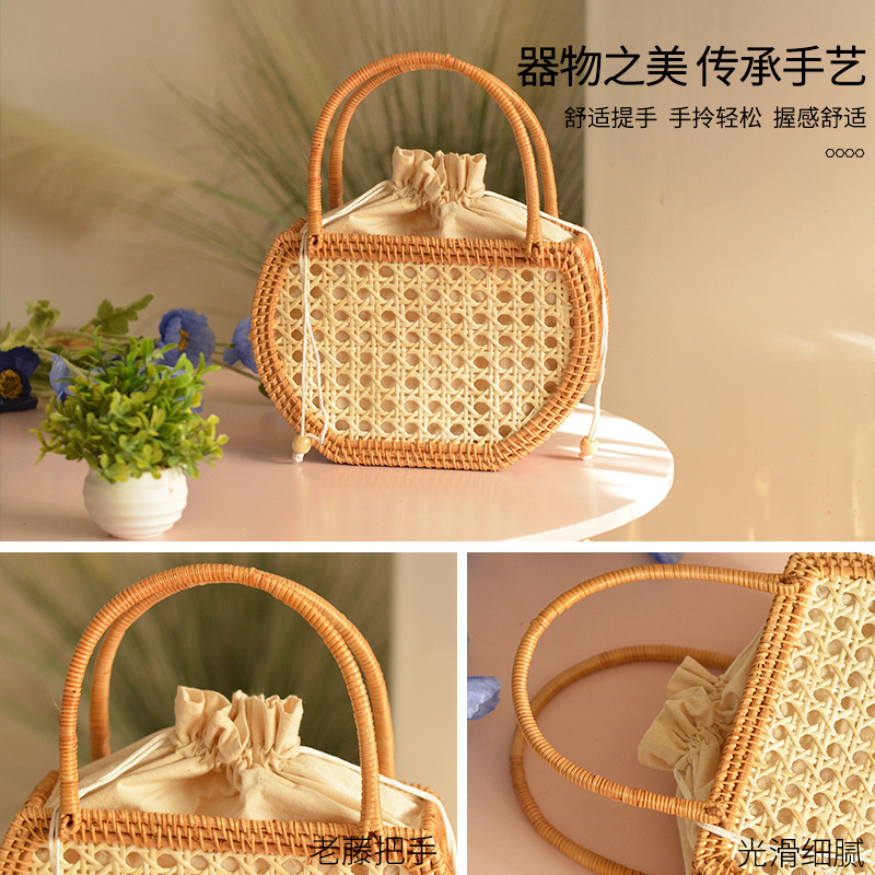 Tas keranjang rotan berongga k - Basket Bag Wicker ulasan dan harga