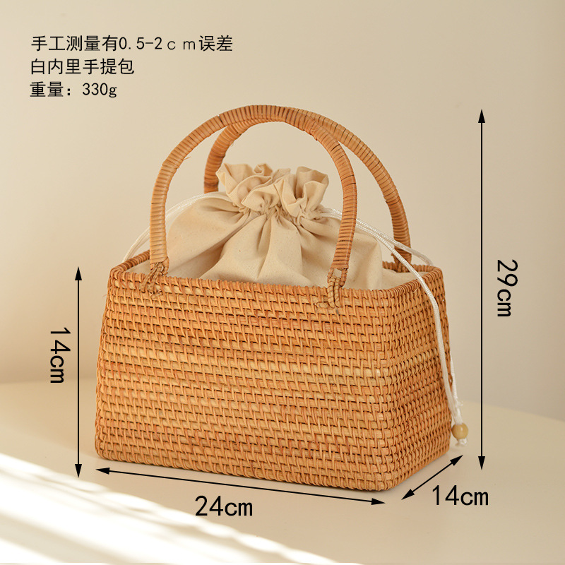 Tas keranjang rotan berongga k - Basket Bag Wicker ulasan dan harga