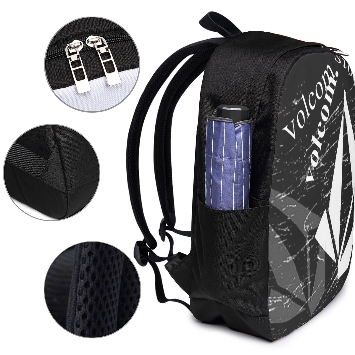 V-Volcom Logo Backpack Tas Not - Women Bags Logo ulasan dan harga