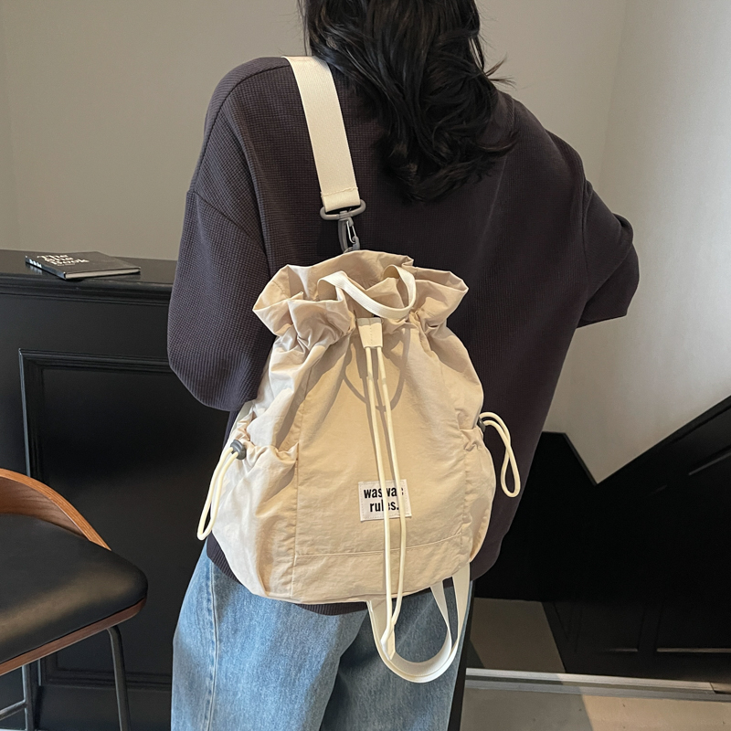 Ransel Kain Serut Hijau Lembut - Women Bags Green ulasan dan harga