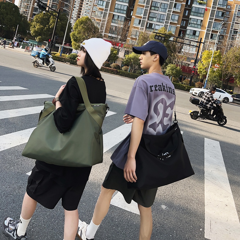 Tas Tote Besar Nilon Anti-sobe - Women Bags Green ulasan dan harga