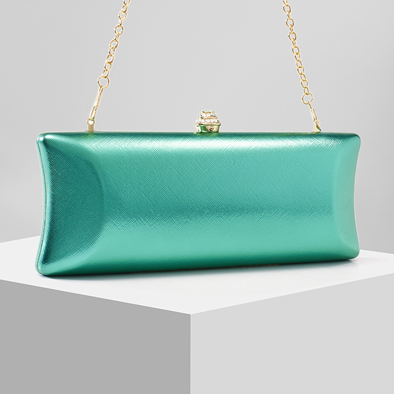 Tas Malam Kotak Panjang Klasik - Women Bags Green ulasan dan harga