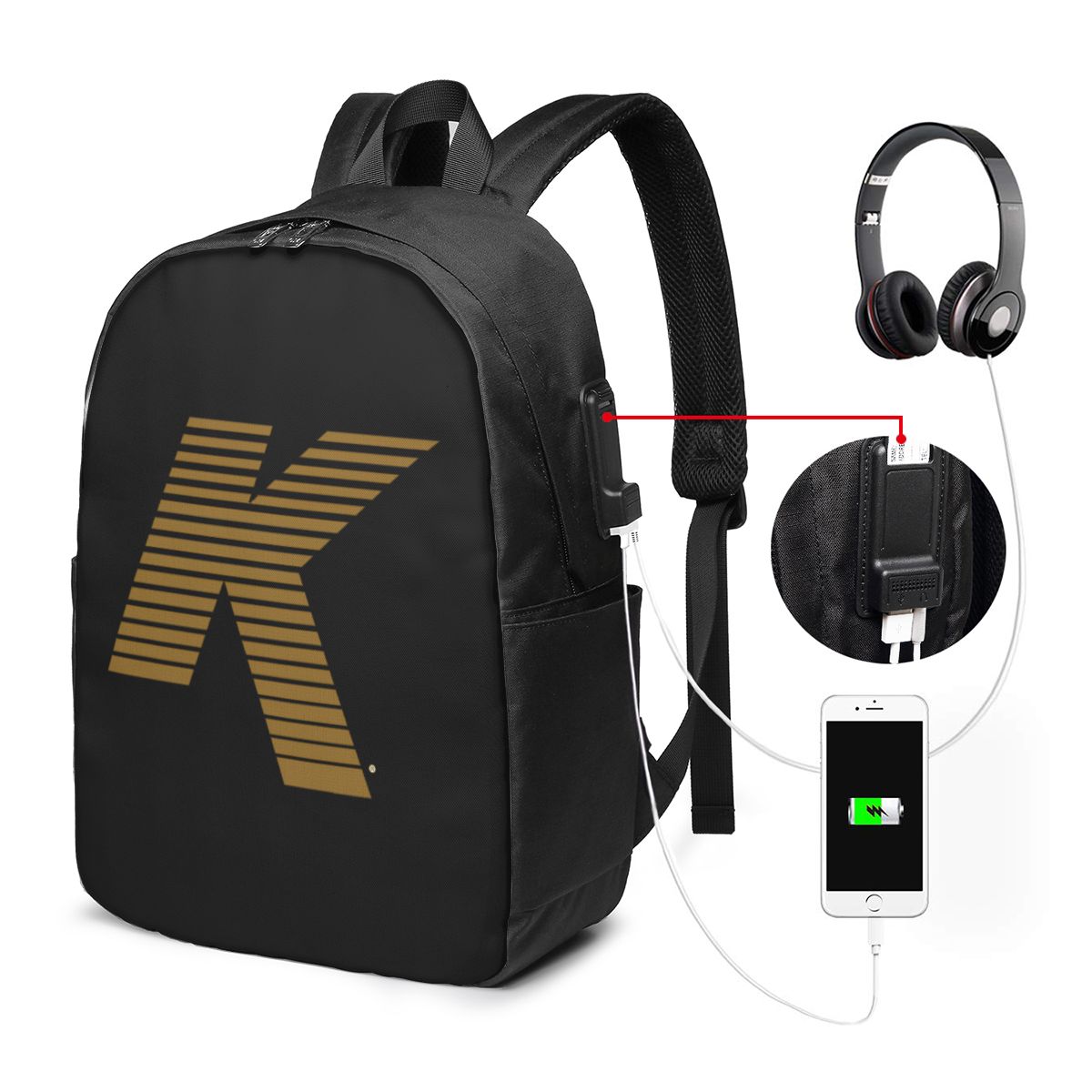 Zildjian K Logo Backpack Trave - Women Bags Logo ulasan dan harga