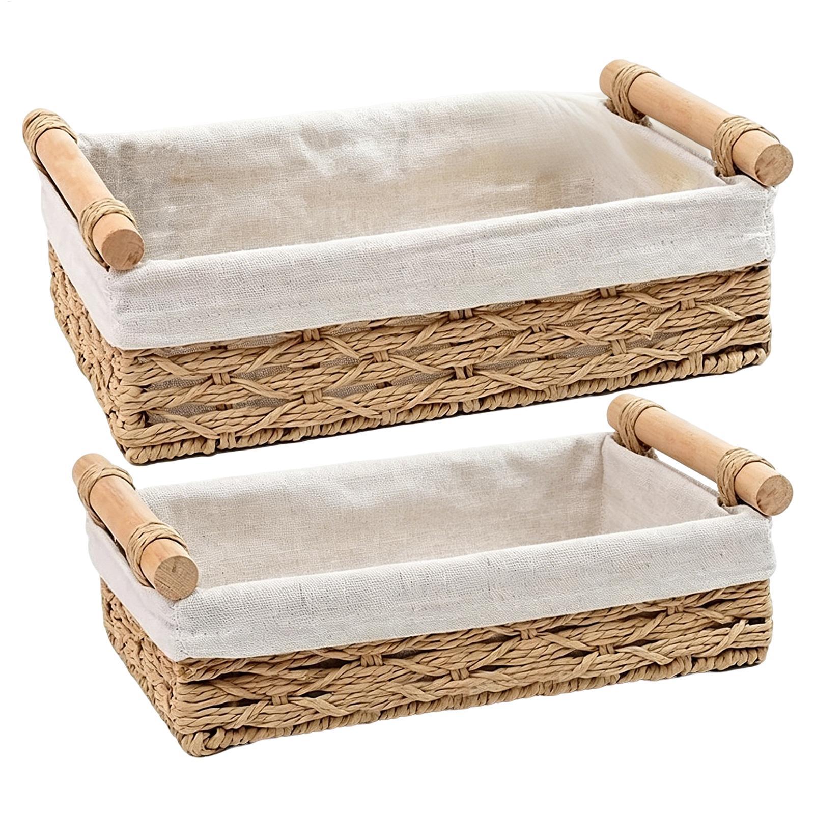 Keranjang Penyimpanan dengan P - Basket Bag Wicker ulasan dan harga