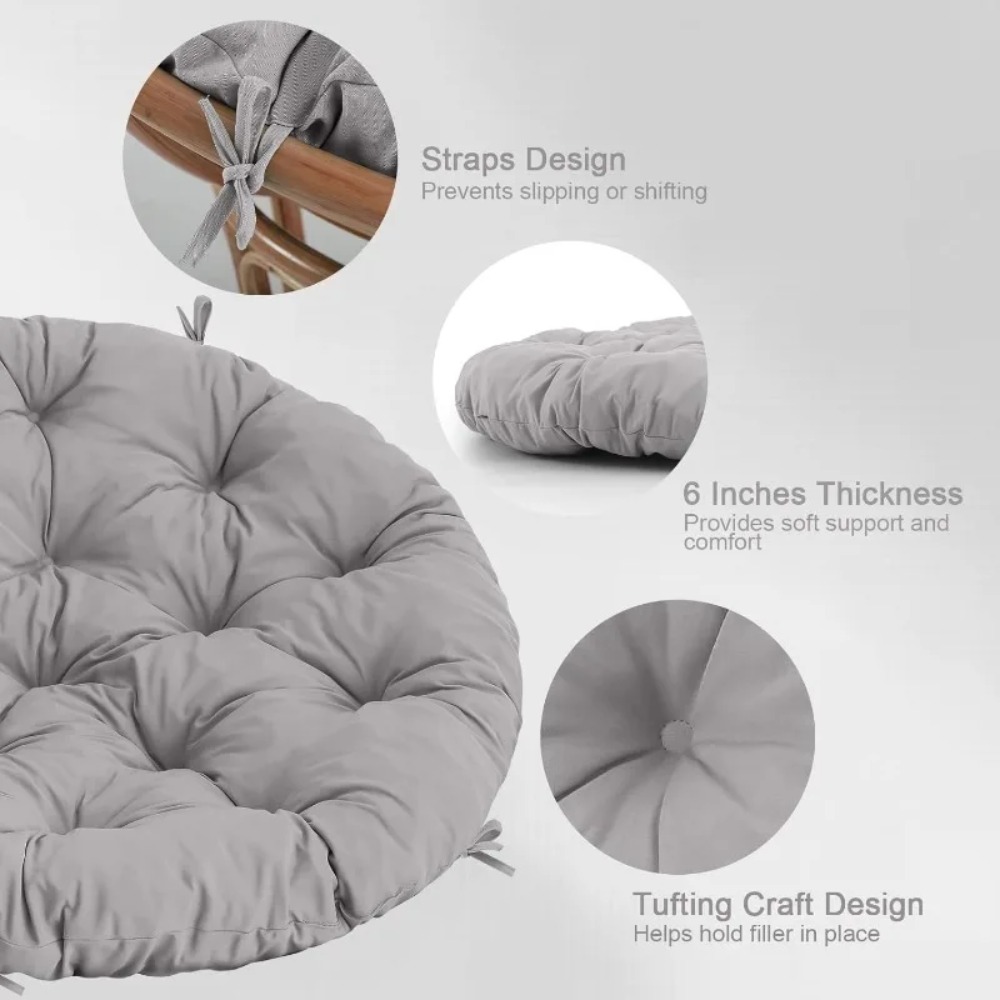 Bantalan Kursi Bulat, Bantalan - Basket Bag Wicker ulasan dan harga