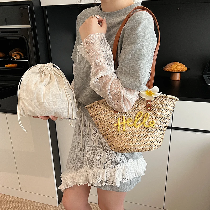 Tas Keranjang Anyaman Anyaman  - Basket Bag Wicker ulasan dan harga